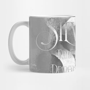 SILVER for the demon towers. Shadowhunter Children's Rhyme Mug